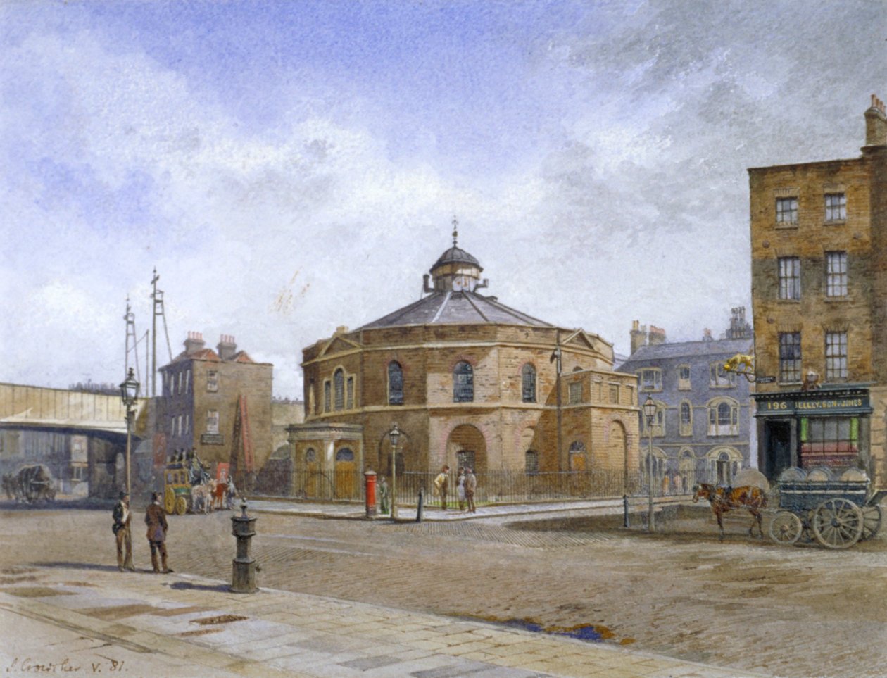 Surrey Chapel, Blackfriars Road 196, Southwark, Londen, 1881 door John Crowther