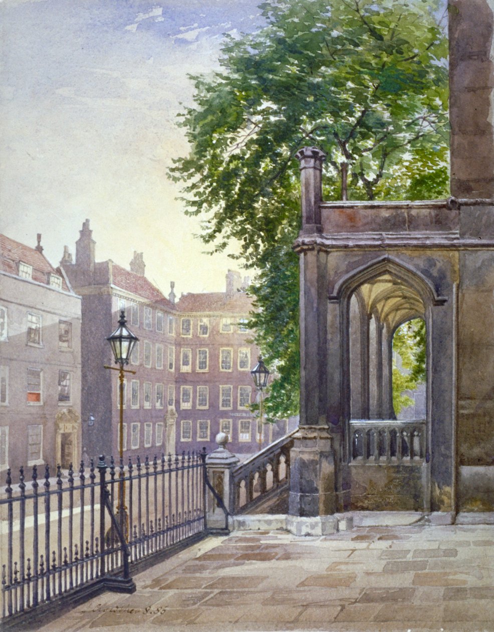 Uitzicht op de ingang van Gray