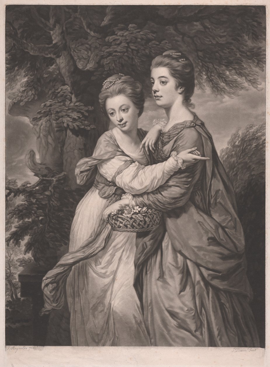 Miss Emma en Miss Elizabeth Crewe door John Dixon
