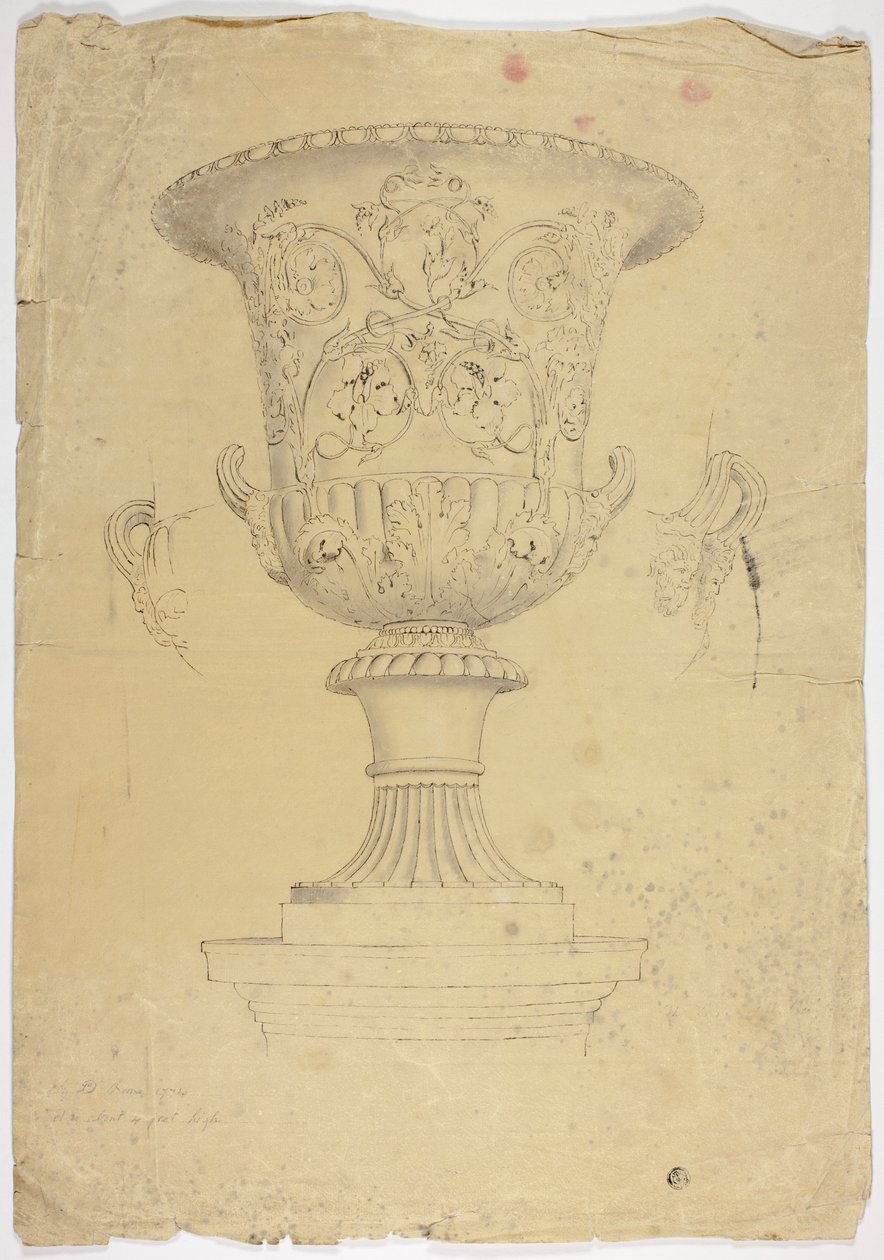 Antieke monumentale vaas door John Downman