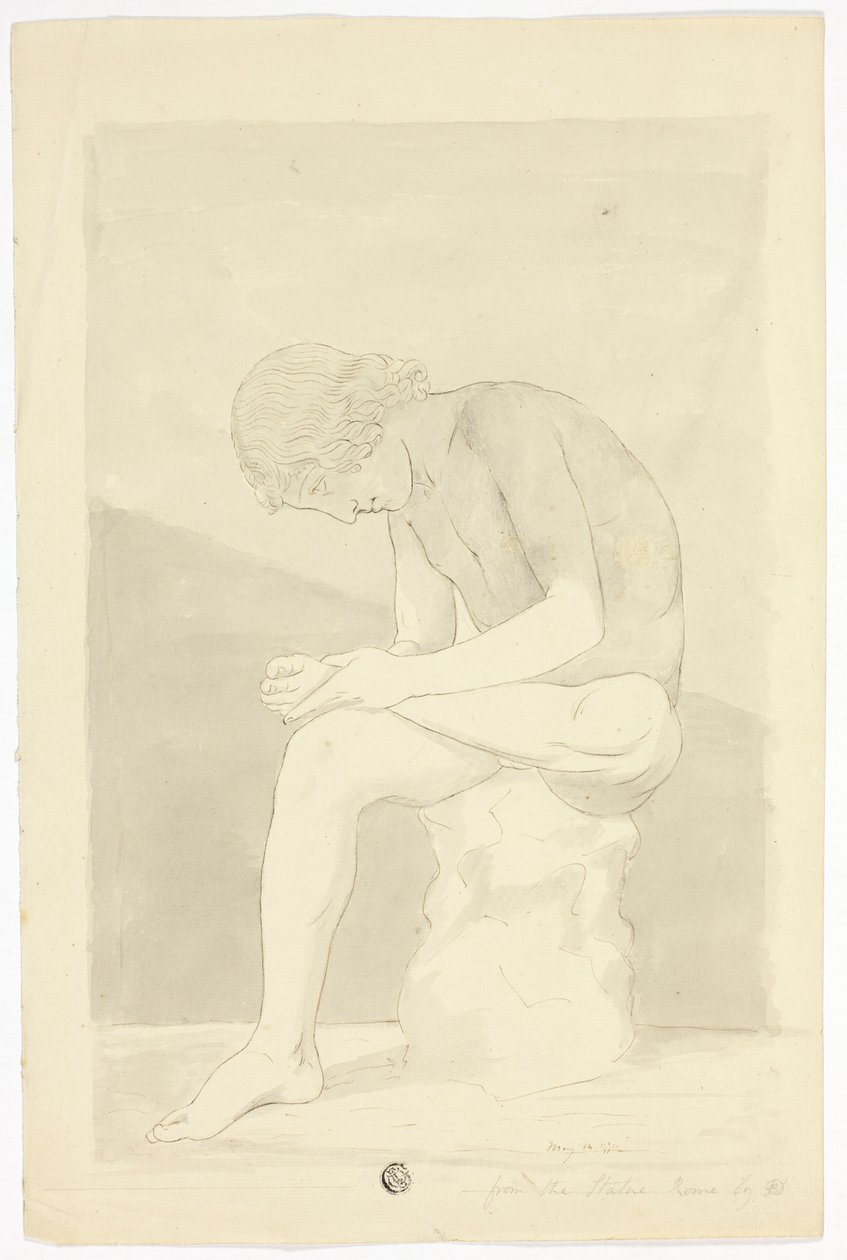 De Doornplukker (Lo Spinario) door John Downman