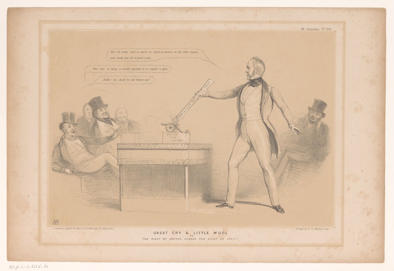 Spotprent met Lord Palmerston door John Doyle