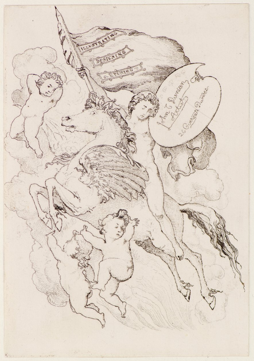 Vliegend paard door John Duncan