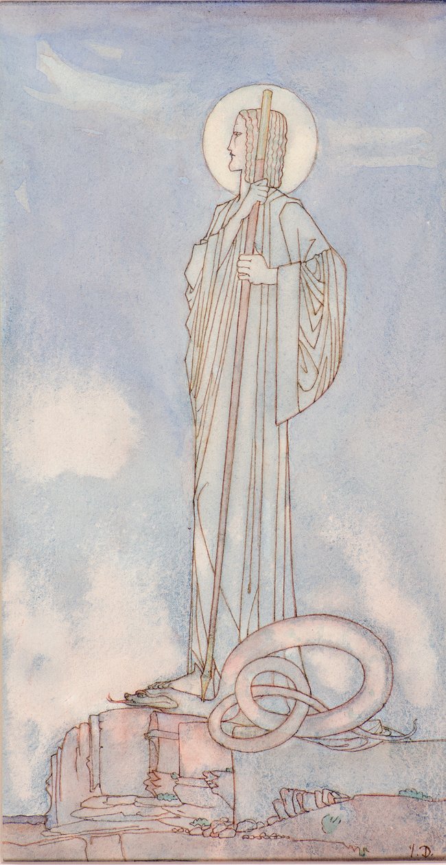 Sint Joris en de draak door John Duncan