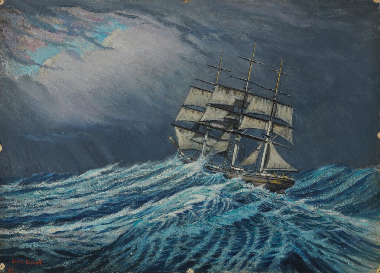 Een zeilschip, Eind 19e eeuw - midden 20e eeuw door John Everett