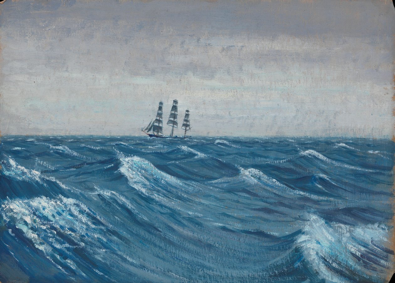 Een zeilschip, eind 19e eeuw - midden 20e eeuw door John Everett