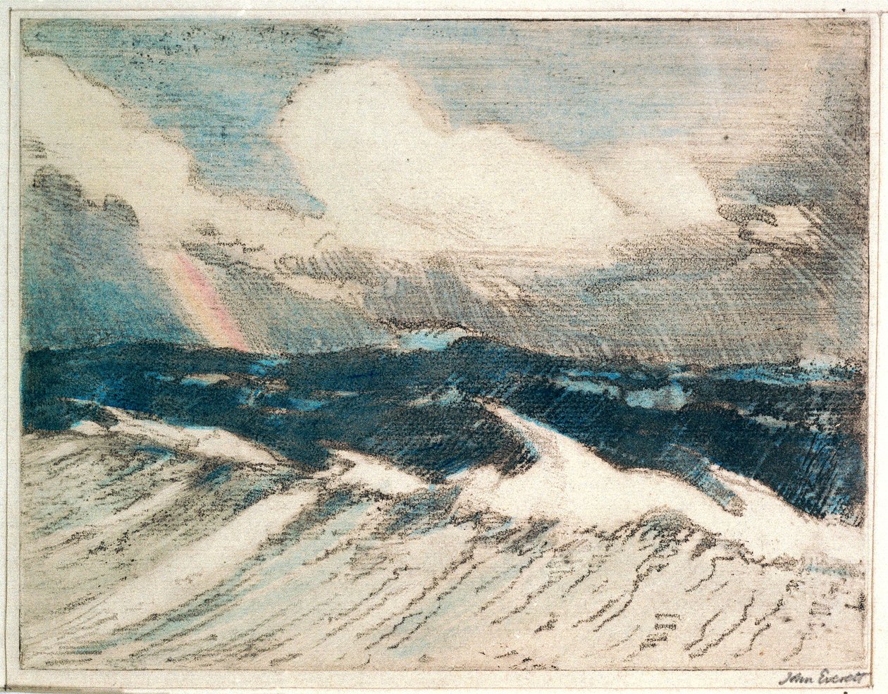Zeegezicht - lichtblauwe golven 5 