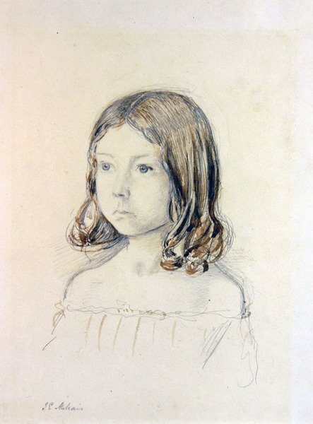 Portret van Mary Gertrude Holmes door John Everett Millais