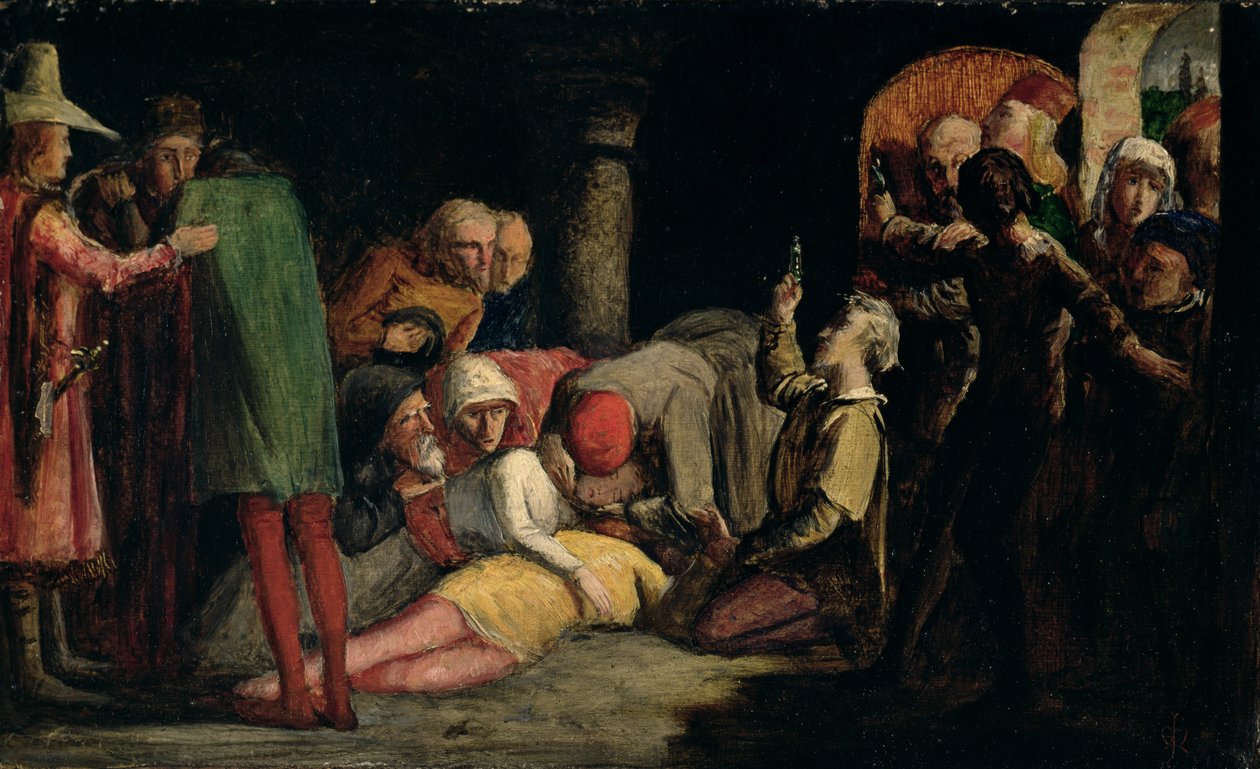 De Dood van Romeo en Julia door John Everett Millais