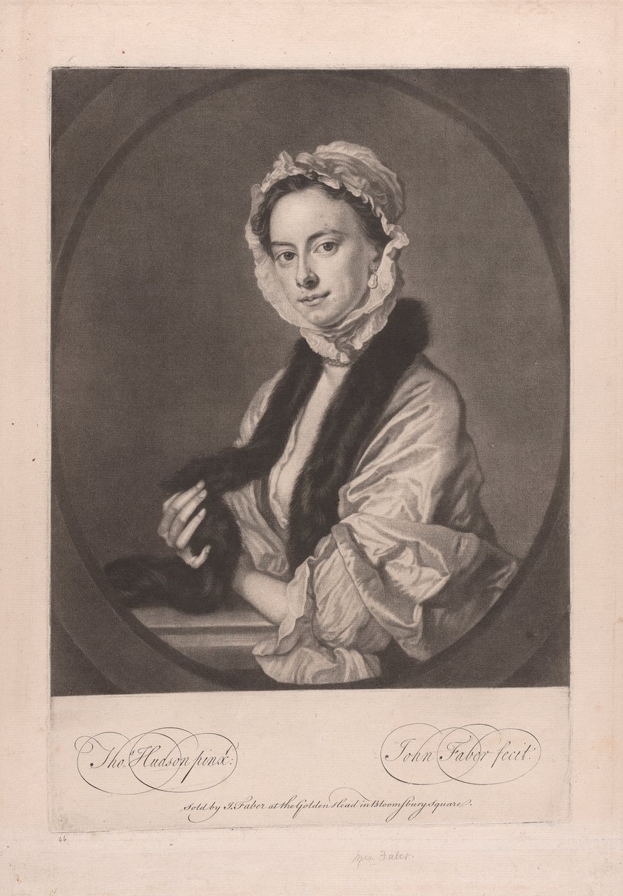 Mevrouw Faber door John Faber the younger