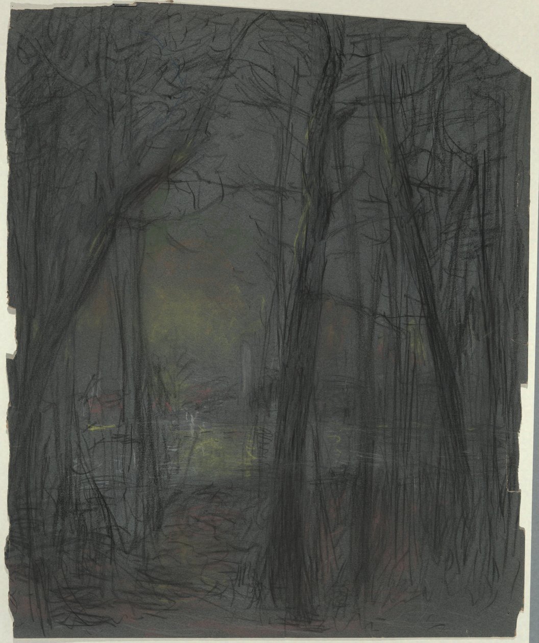 Boslandschap door John Ferguson Weir