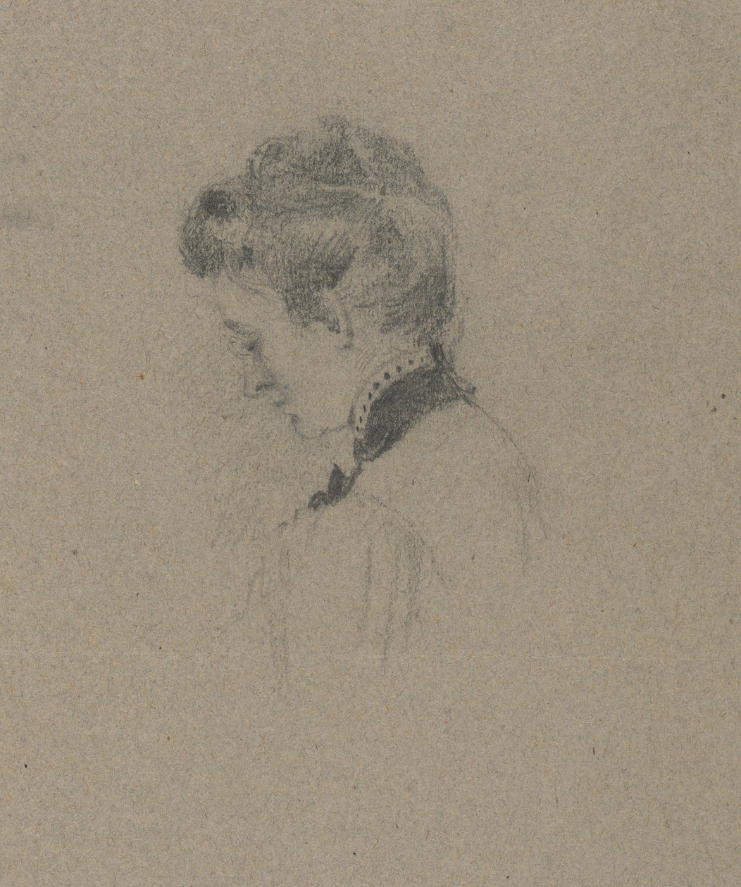 Portret van een Vrouw door John Ferguson Weir