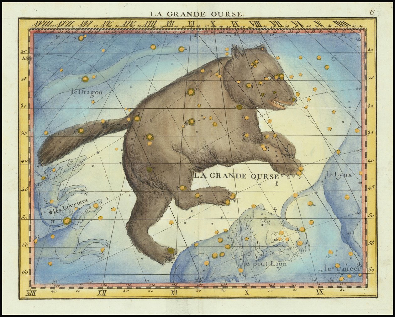 1776 - John Flamsteed - La Grande Ourse (Ursa Major) door John Flamsteed