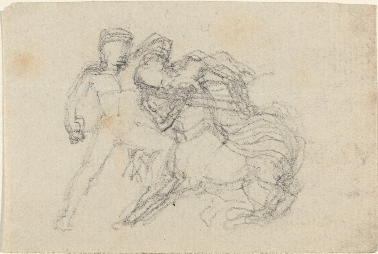Strijd tussen man en centaur door John Flaxman