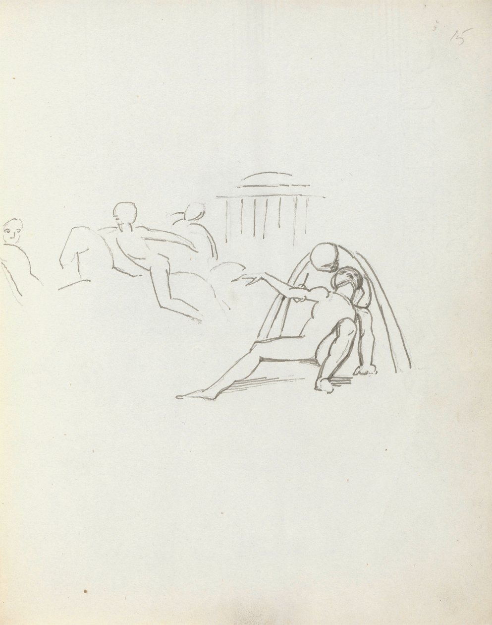 John Philip Kemble als Hamlet door John Flaxman