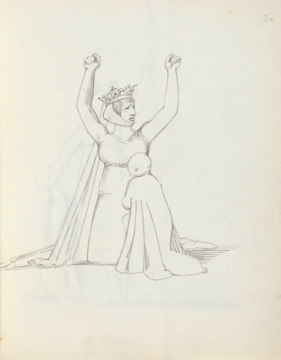 Mevrouw Siddons als Constance door John Flaxman