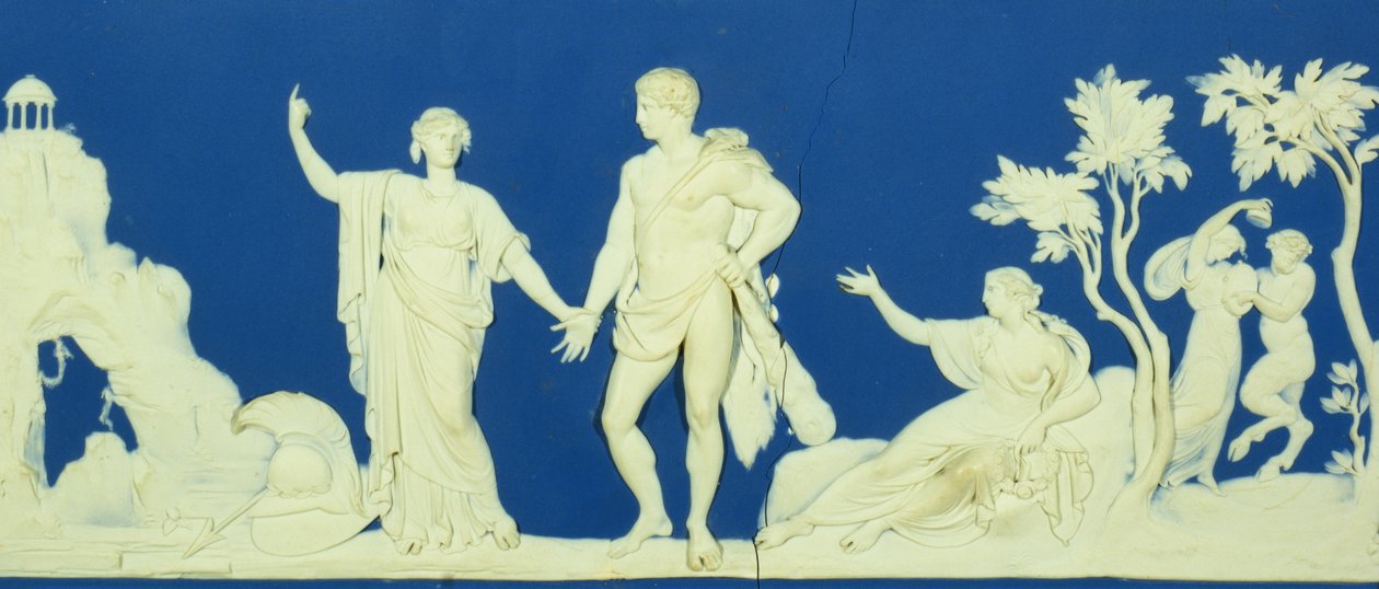 De keuze van Hercules, plaque door Wedgwood door John Flaxman