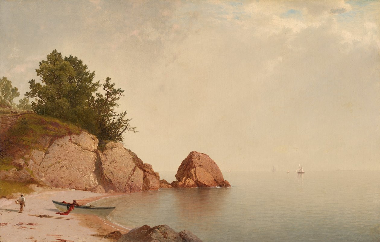Strand bij Beverly door John Frederick Kensett