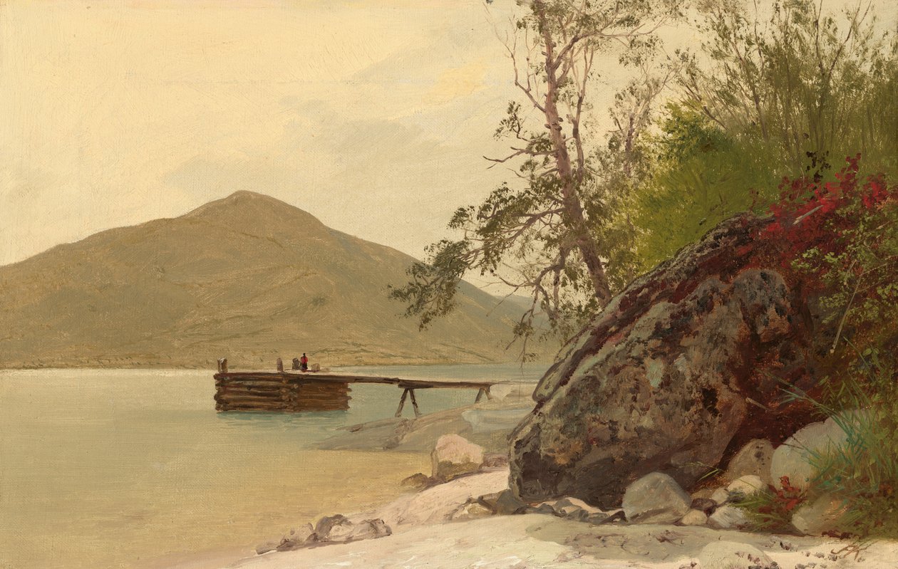 Aankomst bij Sabbath Day Point door John Frederick Kensett
