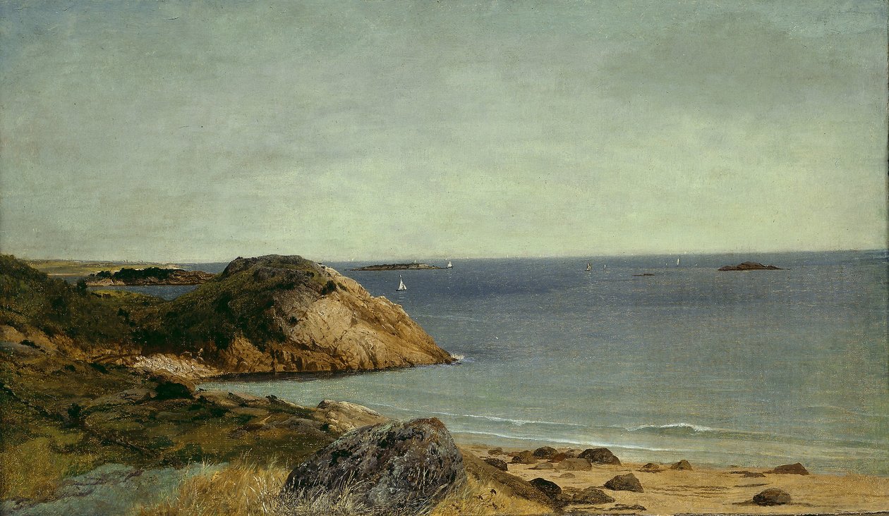 Rotsachtige kust, c.1860 door John Frederick Kensett