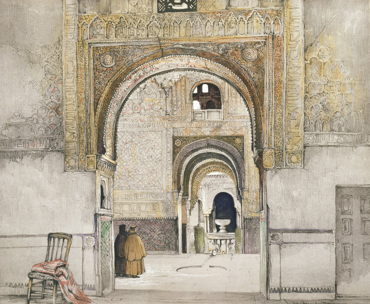 De Hal van de Twee Zusters (Sala de las dos Hermanas), uit 