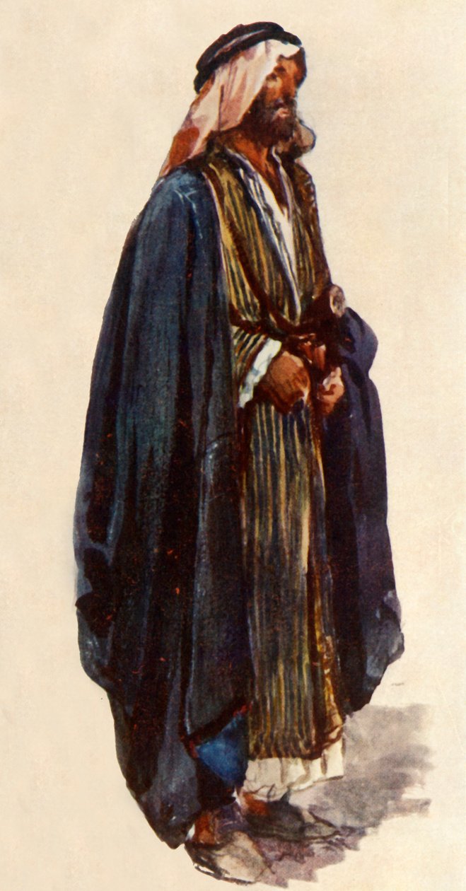 Arabische boer. Buurt van Jeruzalem, 1902 door John Fulleylove