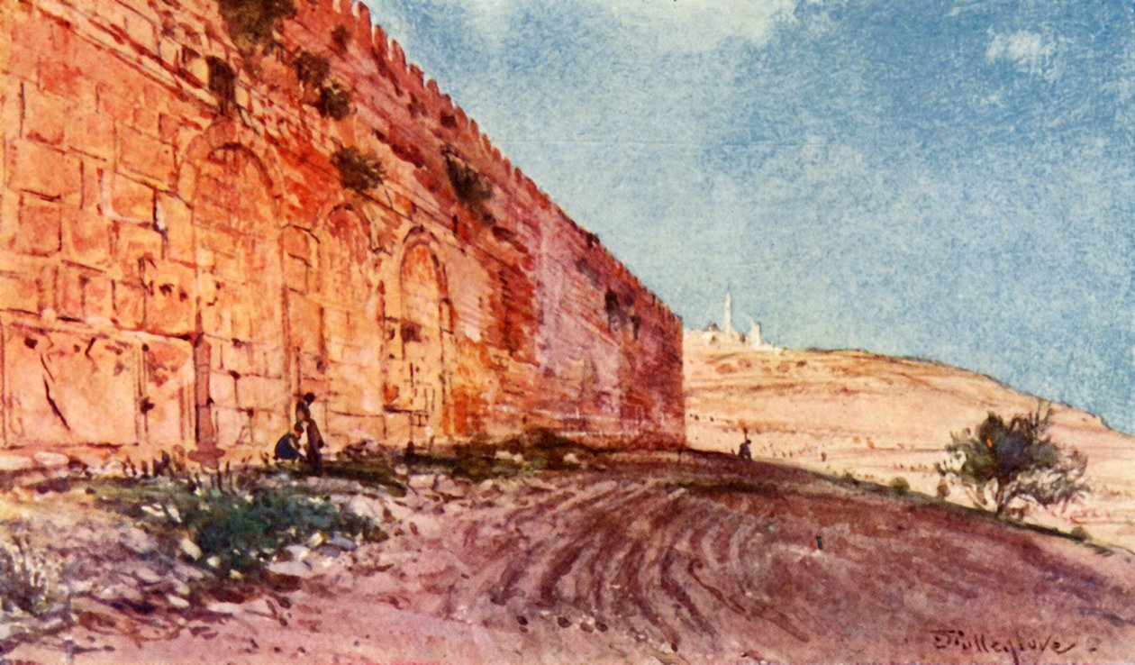 Jeruzalem - De Drievoudige Poort van Het Tempelgebied, 1902 door John Fulleylove