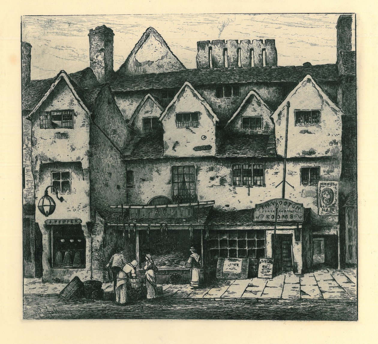 Oude Huizen, Digbeth, Walsall, uit 