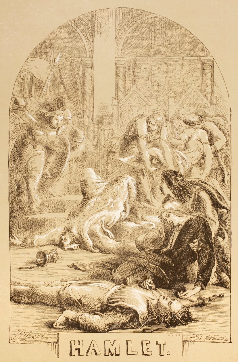 Illustratie voor Hamlet, uit 