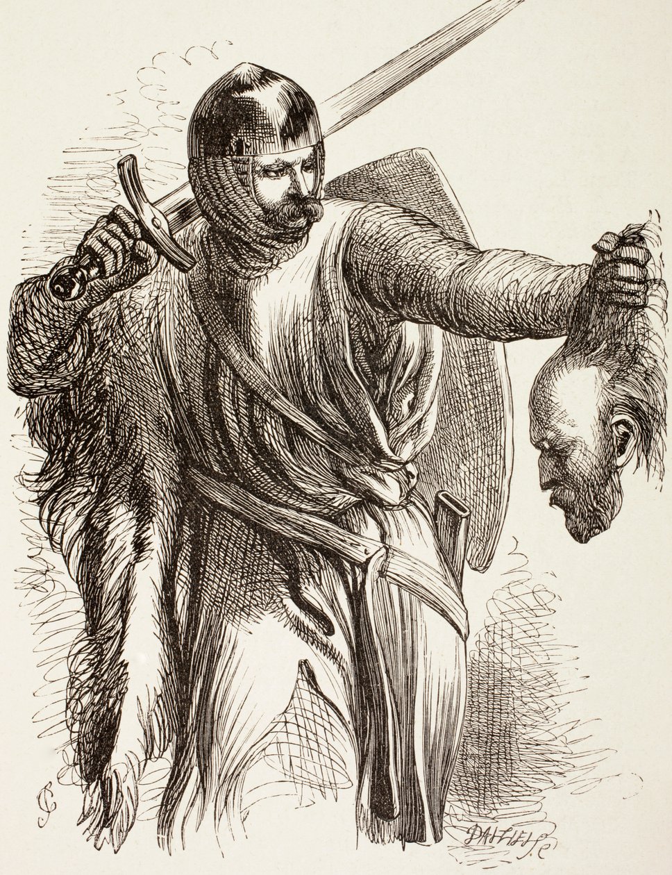 De bastaard met het hoofd van Oostenrijk, 1890 door John Gilbert