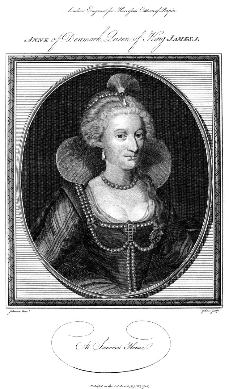 Anna van Denemarken, koningin-gemalin van koning James I door John Goldar