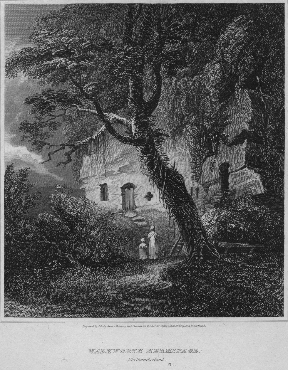 Warkworth Hermitage, Northumberland door John Greig