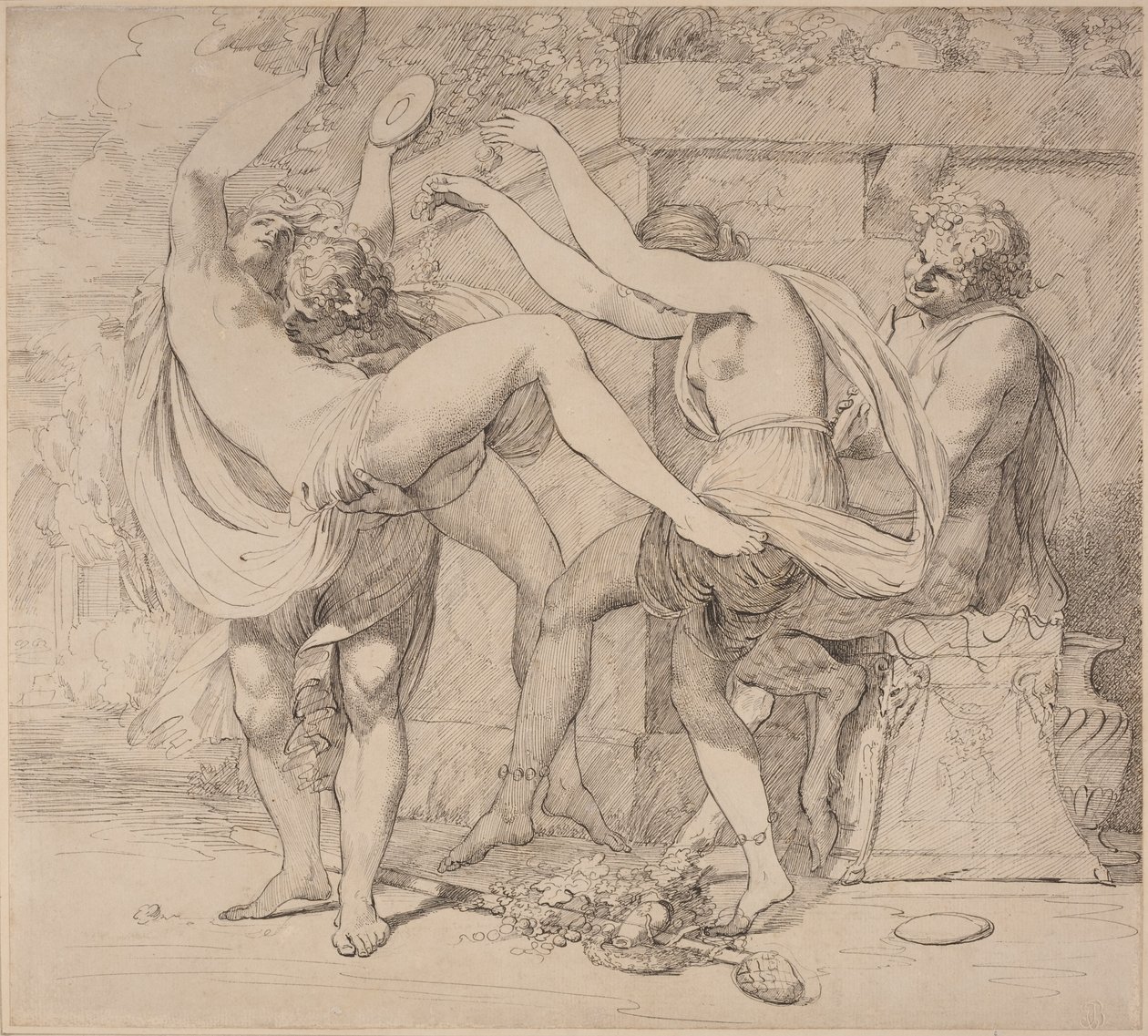 Bacchanaal door John Hamilton Mortimer