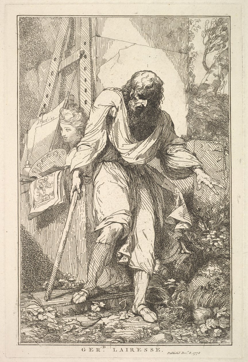 Gerard Lairesse uit Vijftien etsen opgedragen aan Sir Joshua Reynolds, 8 december 1778 door John Hamilton Mortimer