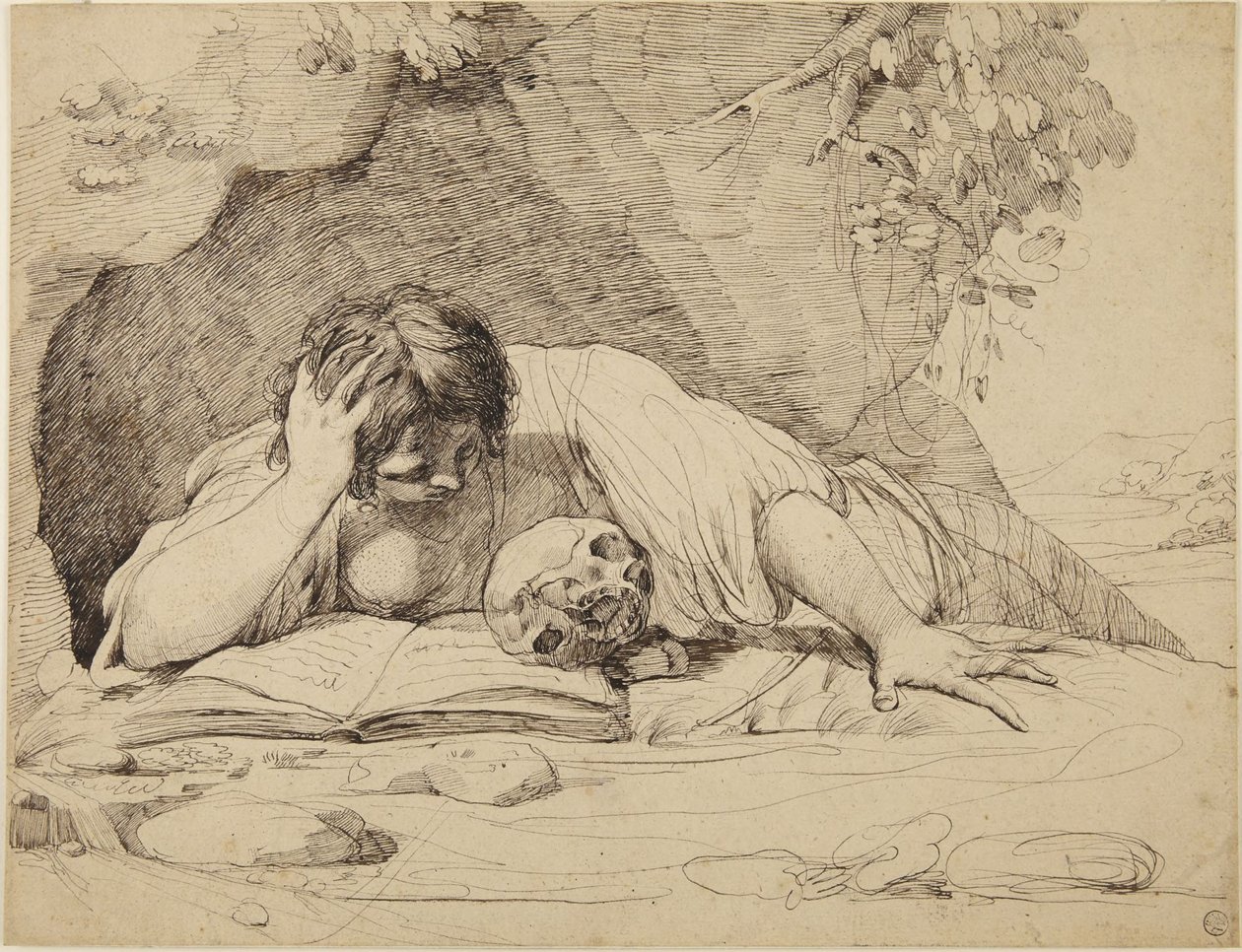 Maria Magdalena door John Hamilton Mortimer
