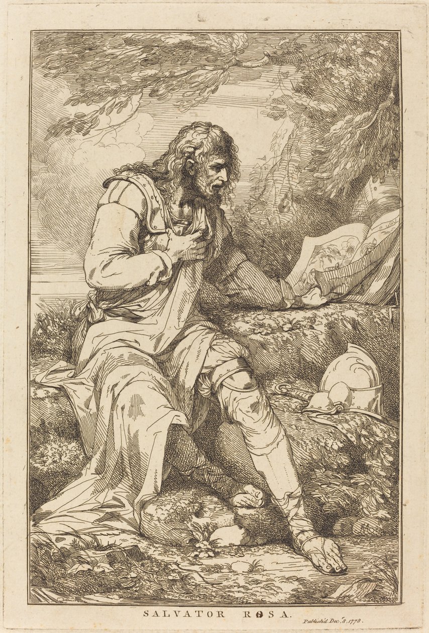 Salvator Rosa door John Hamilton Mortimer