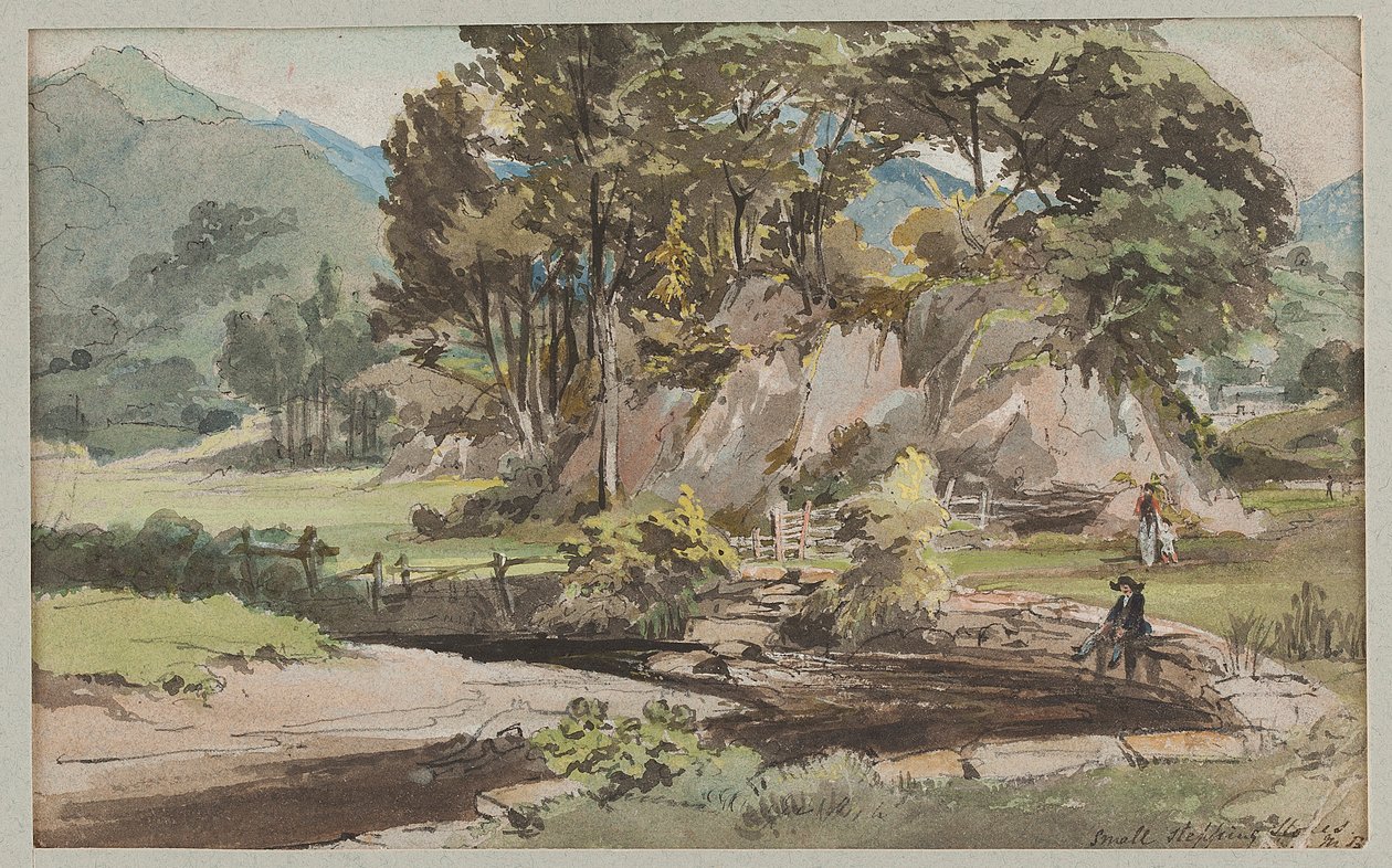 Een tuin in Brathay, 1812 door John Harden