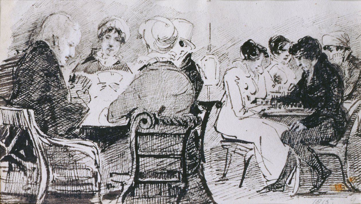 Kaarten en Schaken, 1815 door John Harden