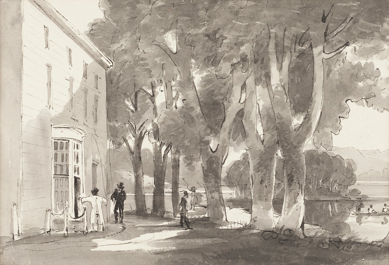 Veerboot, 1814 door John Harden