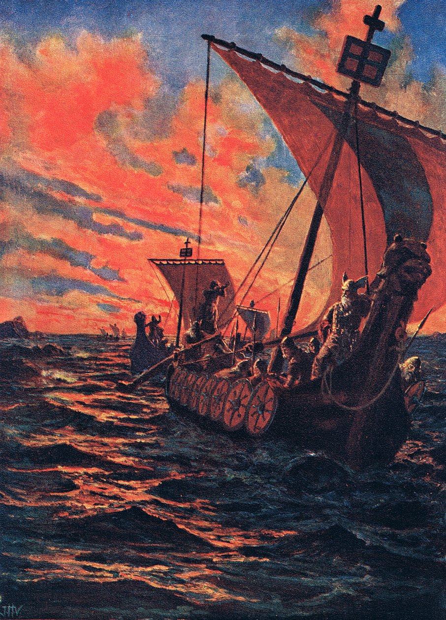 De Terugkeer van de Vikingen, illustratie uit 