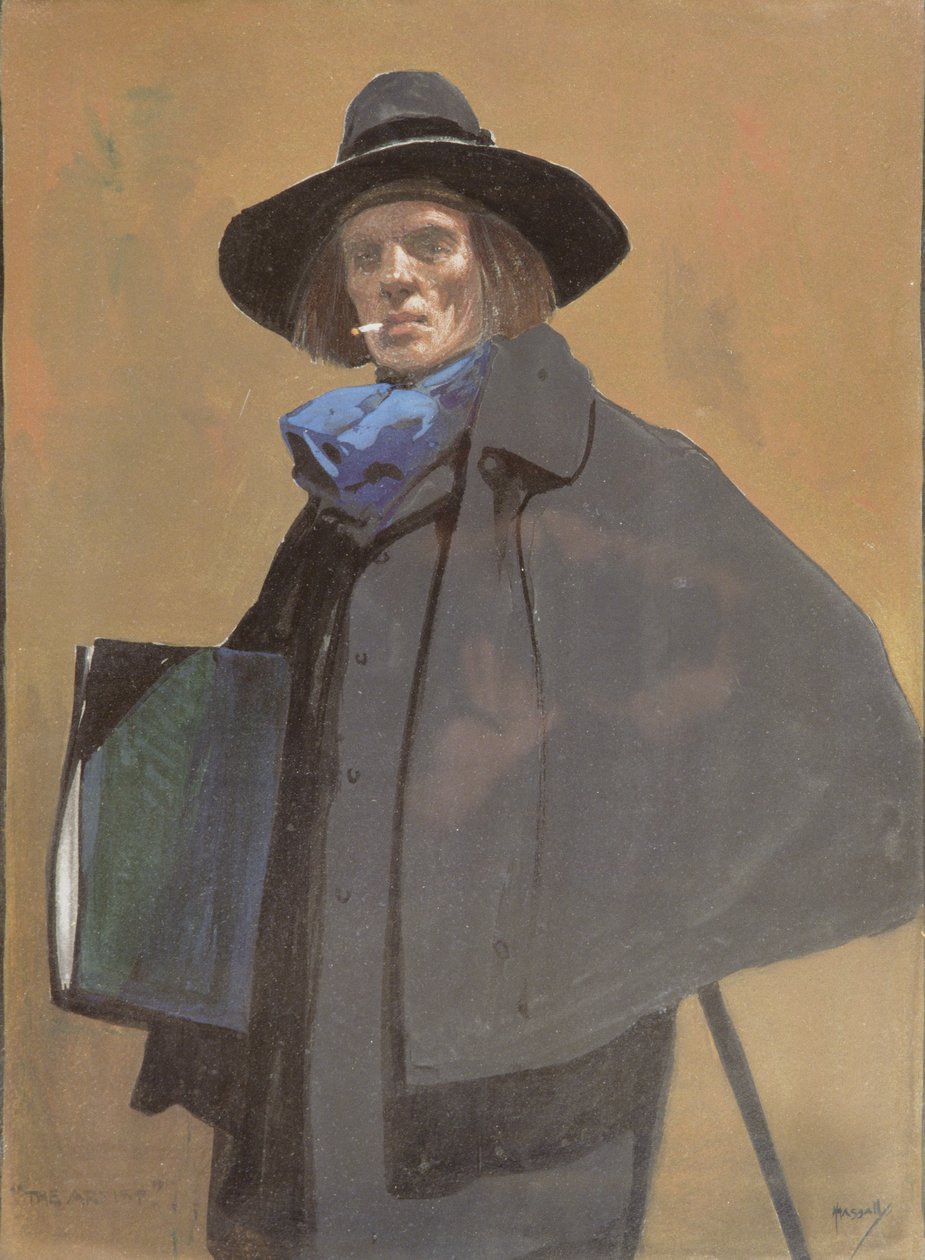 Portret van de Kunstenaar, c.1910 door John Hassall