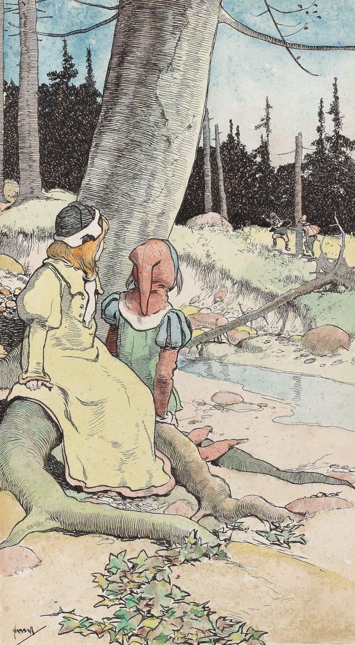 De kinderen in het bos, c.1900 door John Hassall