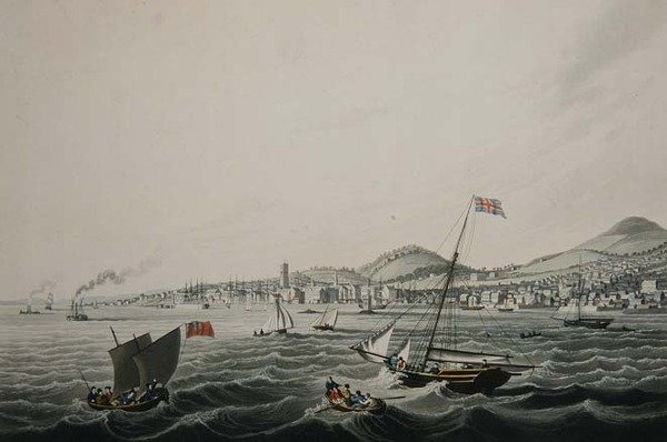 De Stad Dundee, gepubliceerd door Smith & Elder door John Heaviside (after) Clark
