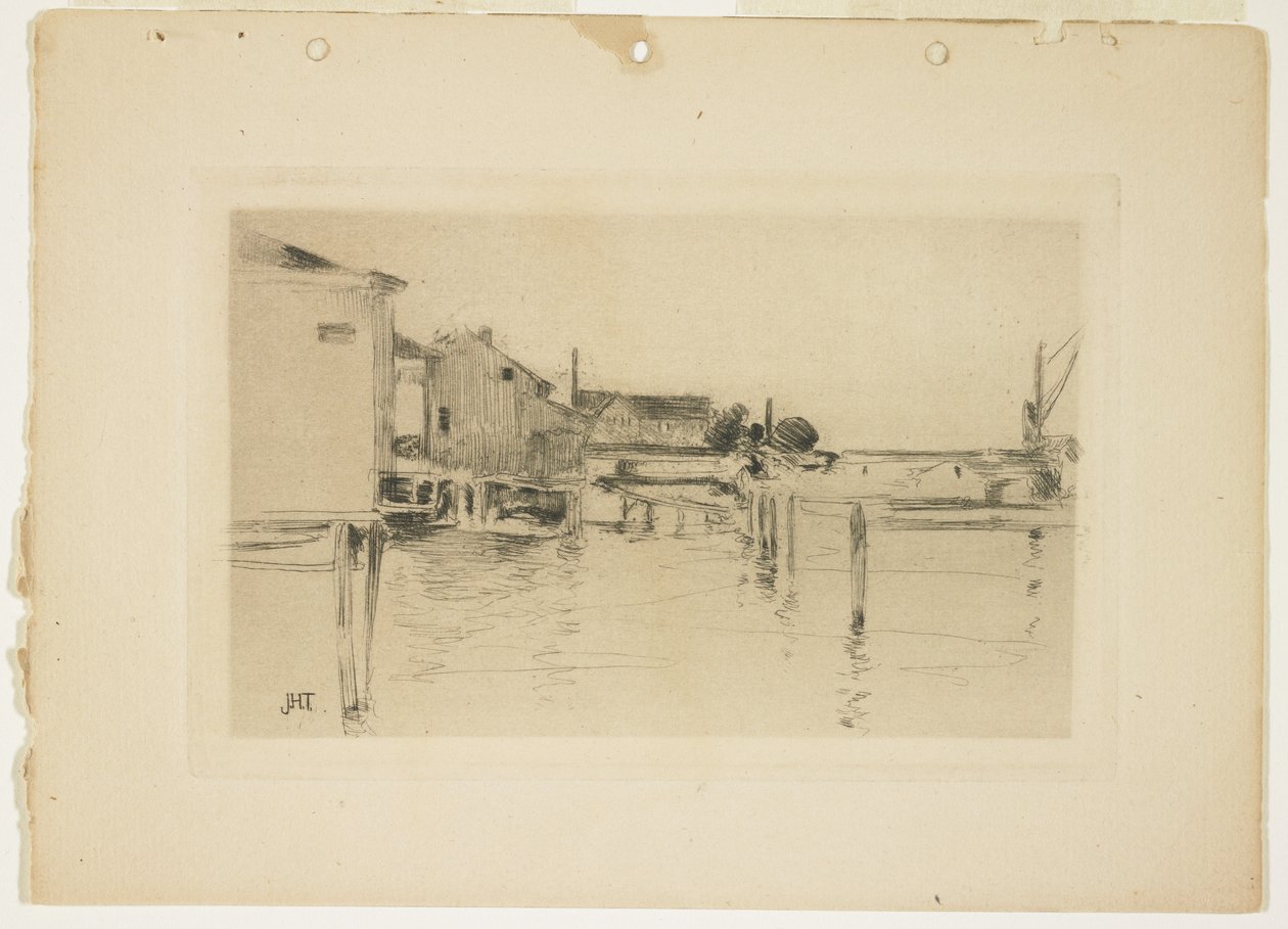Bridgeport, 1888-1889 door John Henry Twachtman