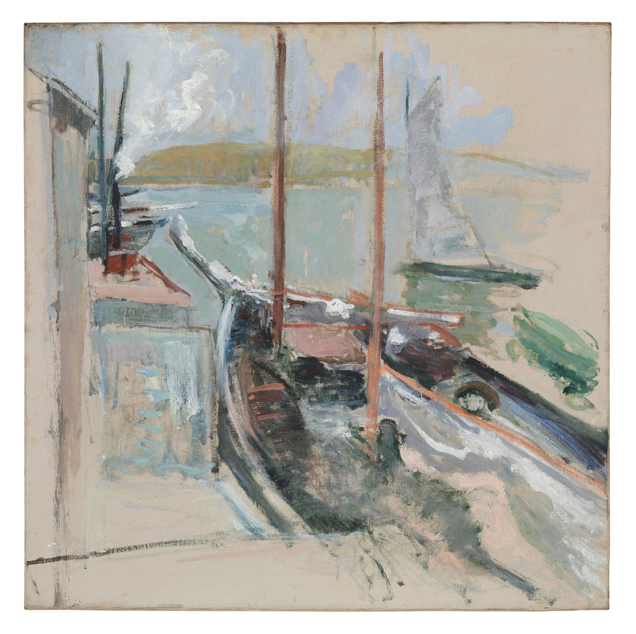 Haventafereel door John Henry Twachtman