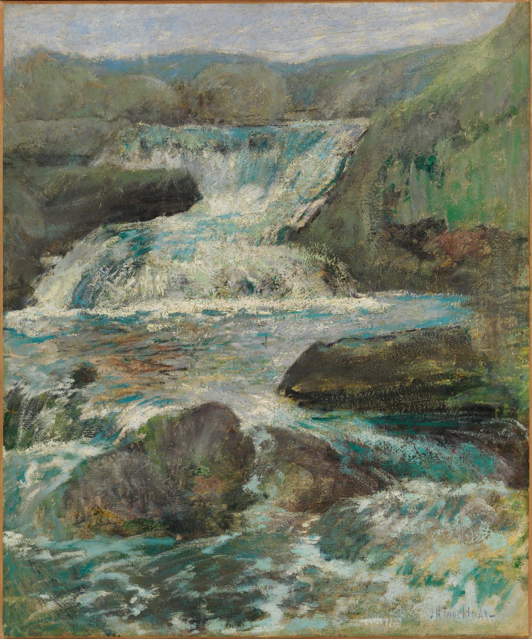 Horseneck-watervallen door John Henry Twachtman
