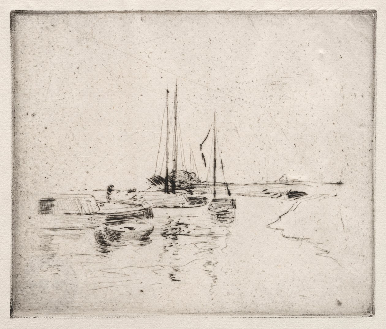 Bij Dordrecht door John Henry Twachtman