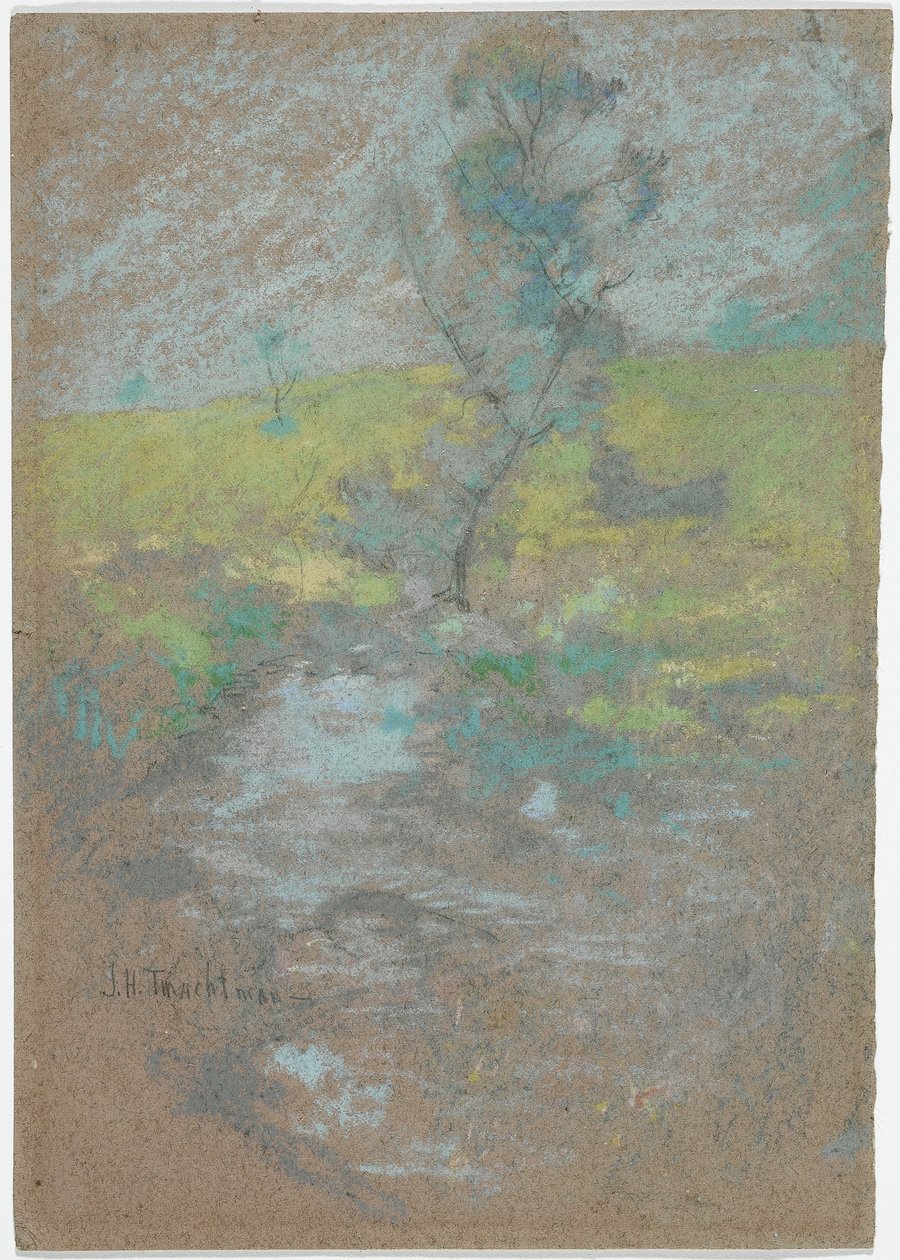 De stroom door John Henry Twachtman