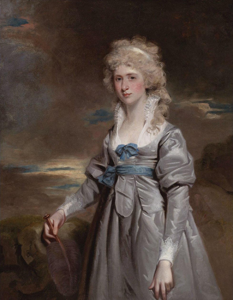 Charlotte Walsingham, Lady Fitzgerald door John Hoppner door John Hoppner