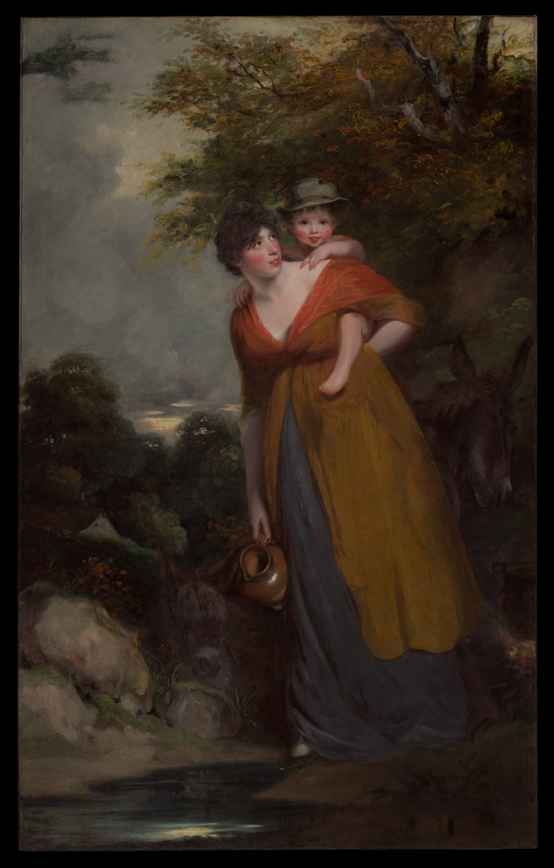 Mevrouw Richard Brinsley Sheridan (Hester Jane Ogle, 1775/76-1817) en haar zoon (Charles Brinsley Sheridan, 1796-1843) door John Hoppner